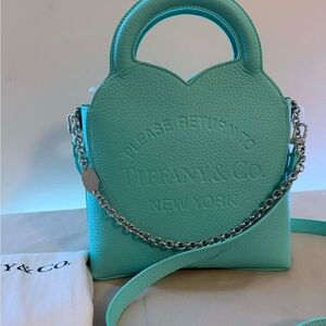 Tiffany & Co. Heart Tote Mini Bag in Tiffany Blue Firm Price